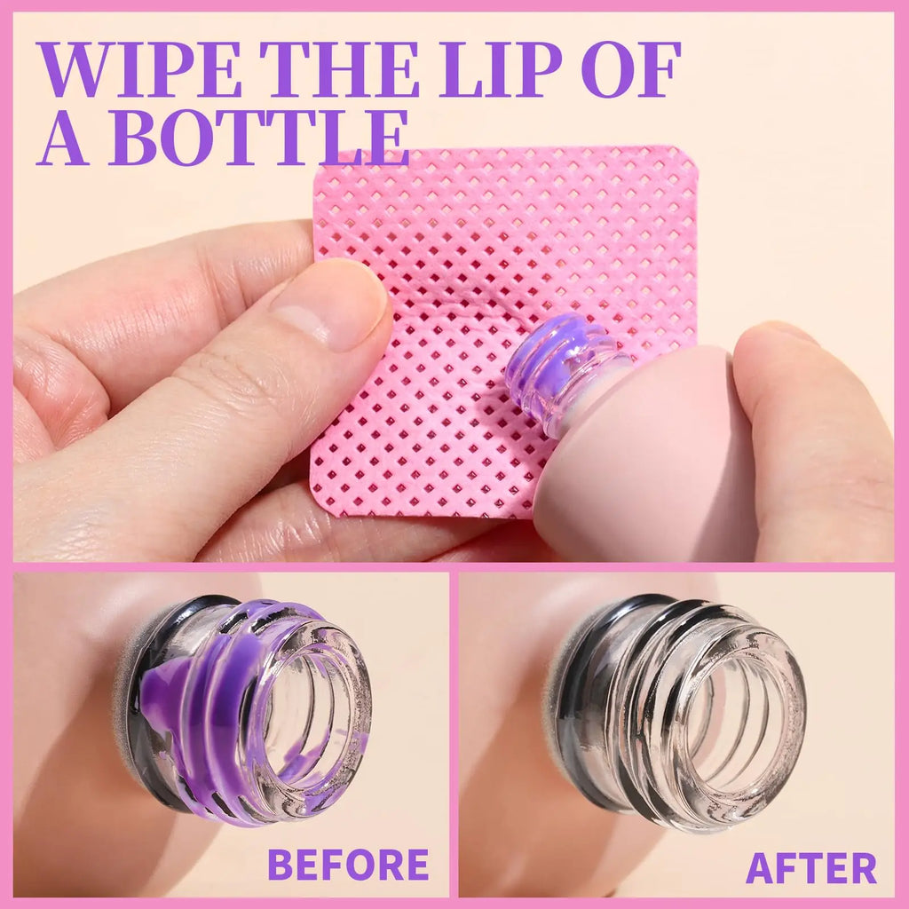 Cotons Fibre NailClean – Pour Retirer le Vernis en Toute Simplicité 200 pcs